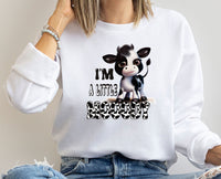 Thumbnail for Funny Cow Sweatshirt - lismoreboutique - Sweatshirt - cow_lover_sweater