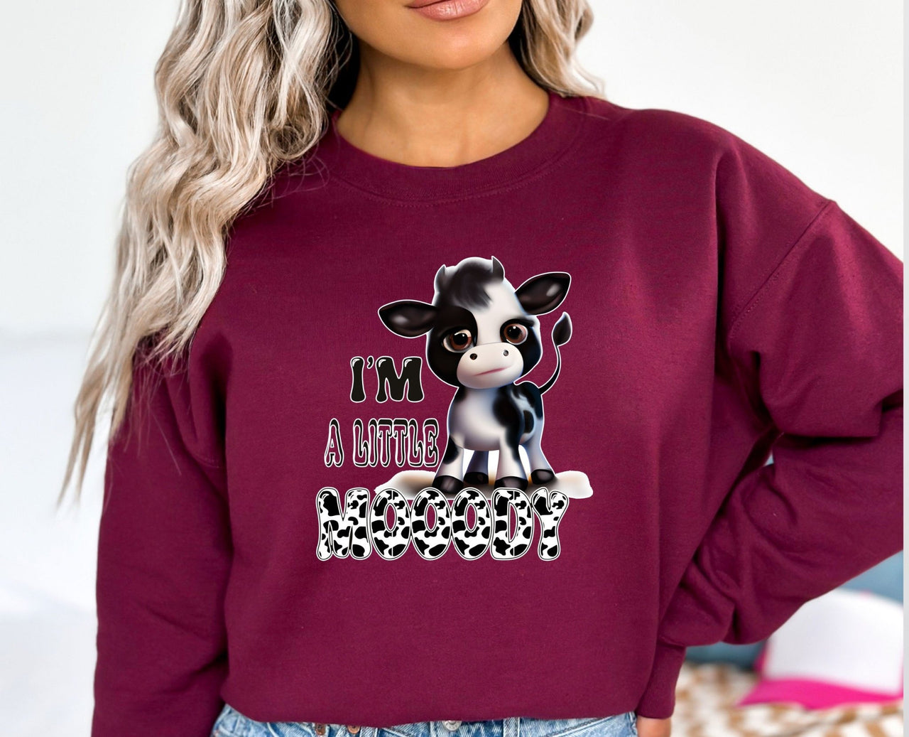 Funny Cow Sweatshirt - lismoreboutique - Sweatshirt - cow_lover_sweater