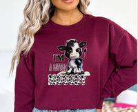 Thumbnail for Funny Cow Sweatshirt - lismoreboutique - Sweatshirt - cow_lover_sweater