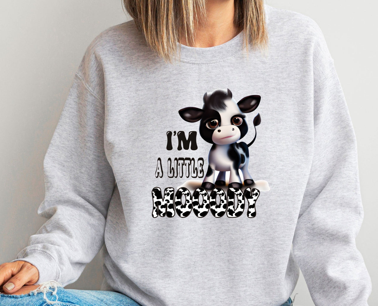 Funny Cow Sweatshirt - lismoreboutique - Sweatshirt - cow_lover_sweater