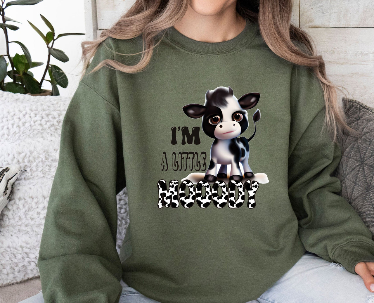 Funny Cow Sweatshirt - lismoreboutique - Sweatshirt - cow_lover_sweater