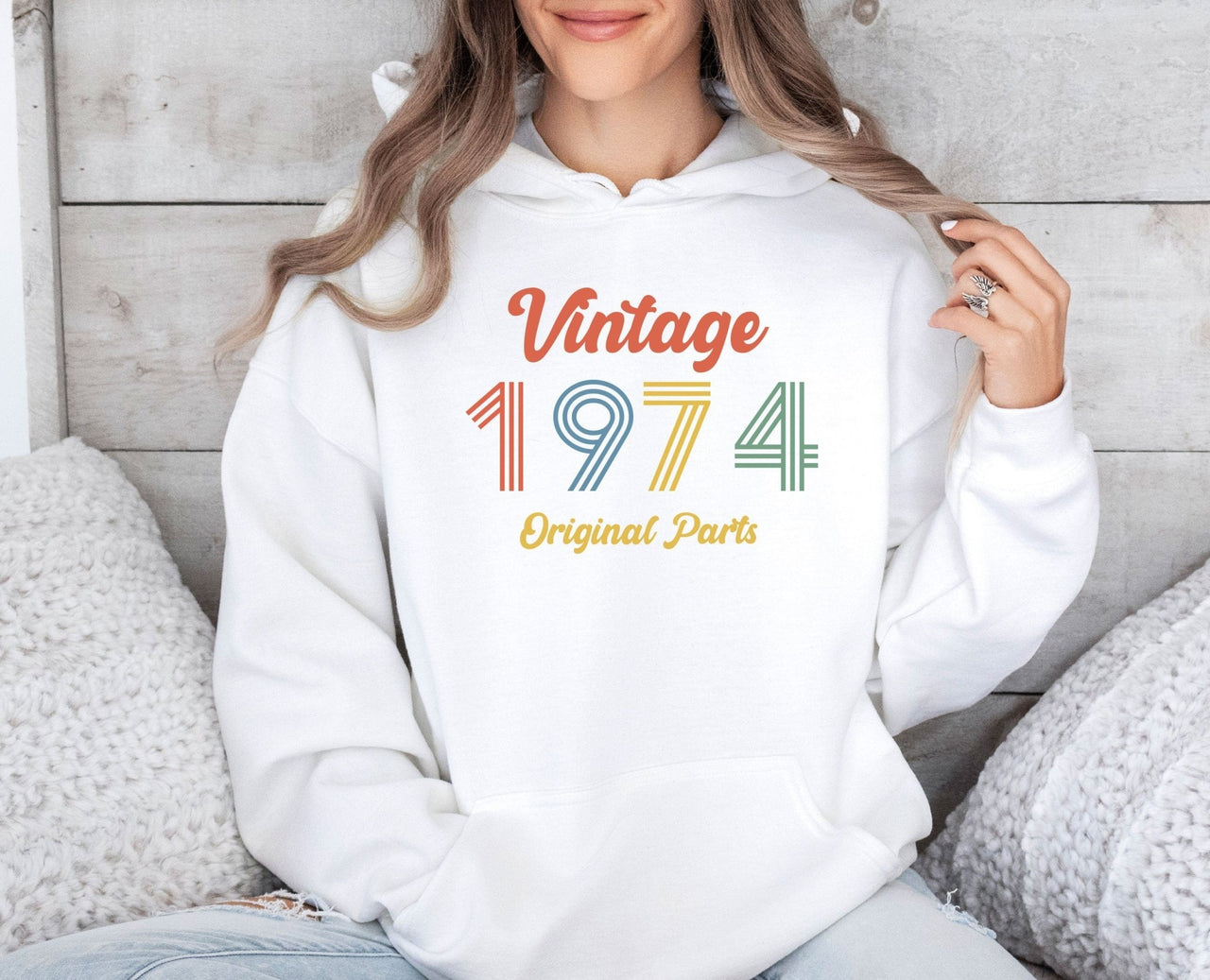 50th Birthday Hoodie - lismoreboutique - Hoodie - 1974_Birthday_Gift