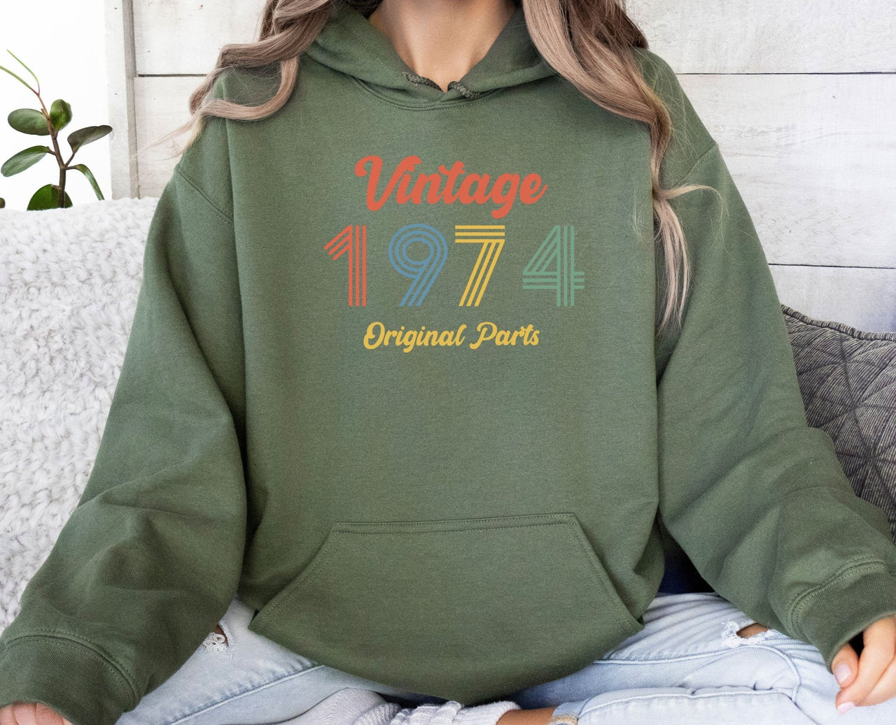 50th Birthday Hoodie - lismoreboutique - Hoodie - 1974_Birthday_Gift