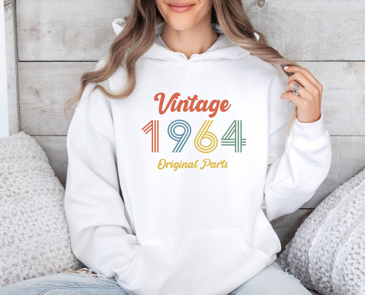 60th Birthday Hoodie - lismoreboutique - Hoodie - 1964_Birthday_Gift