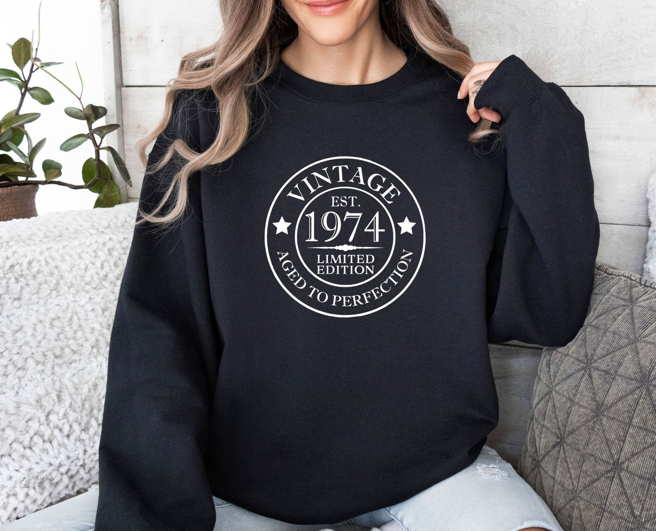 Birthday Sweatshirt - lismoreboutique - Sweatshirt - 1974_Sweatshirt