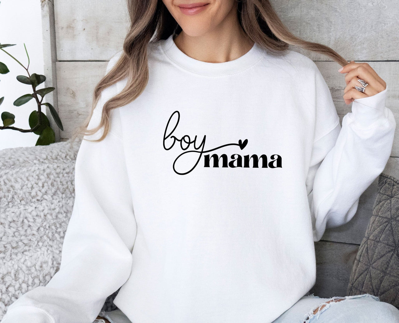 Boy Mama Sweatshirt - lismoreboutique - Sweatshirt - Boy_Mama_Sweatshirt