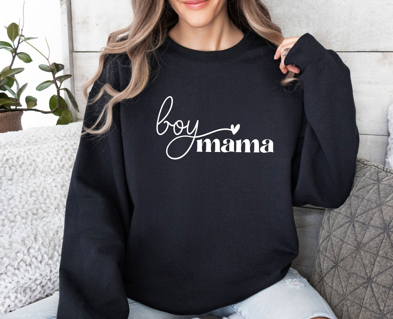 Boy Mama Sweatshirt - lismoreboutique - Sweatshirt - Boy_Mama_Sweatshirt