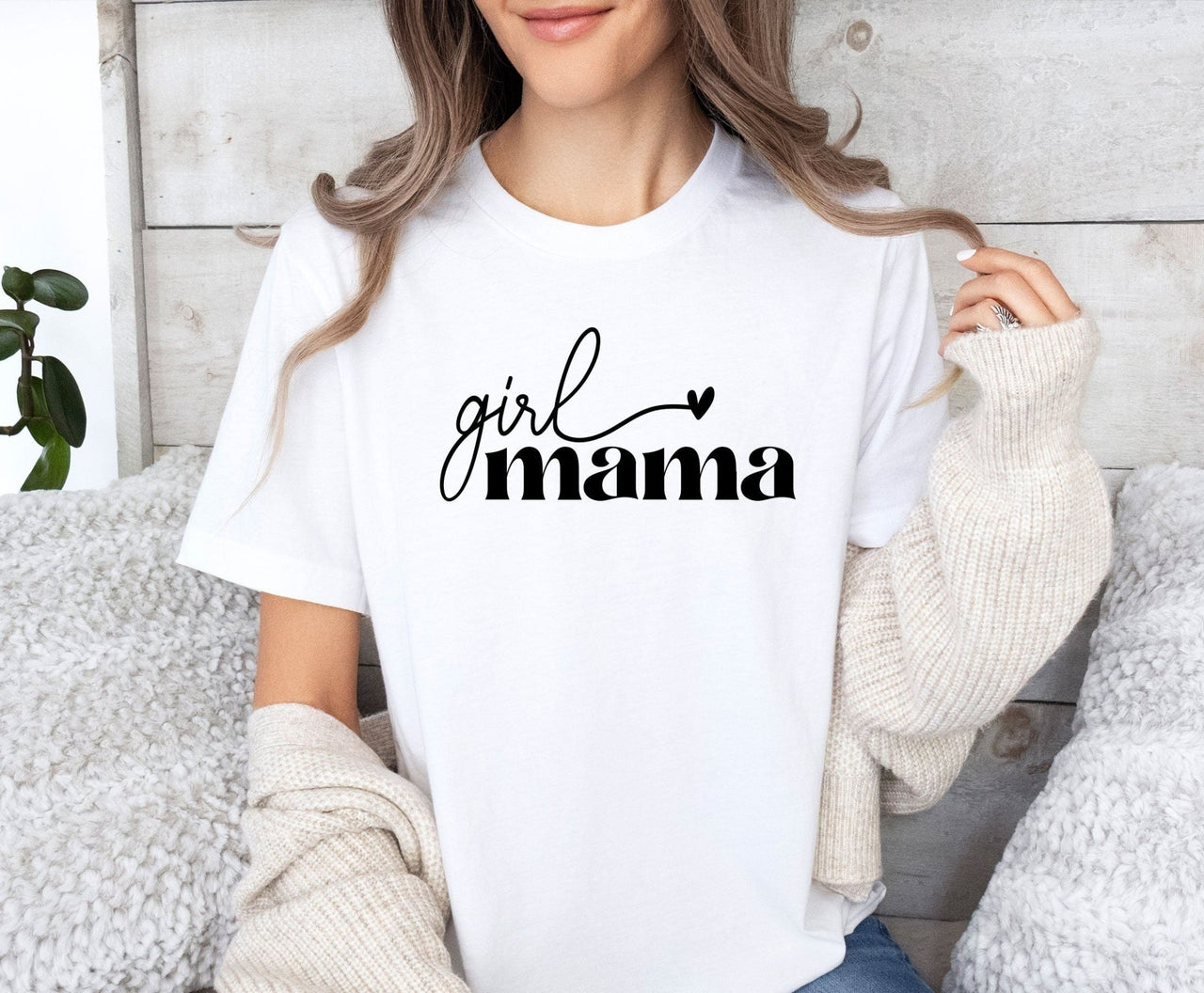 Girl Mama T-shirt - lismoreboutique - Unisex T-Shirt - cute_girl_mum_shirt