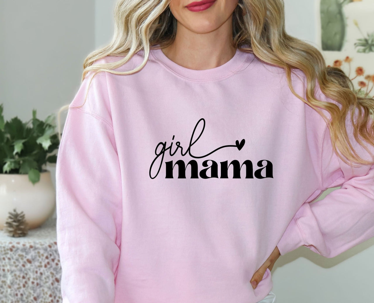 Girl Mama Sweatshirt - lismoreboutique - Sweatshirt - funny_mama_crewneck