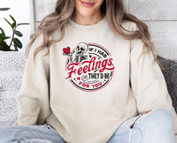 Thumbnail for Valentines Sweatshirt - lismoreboutique - Sweatshirt - cute_skeleton_top