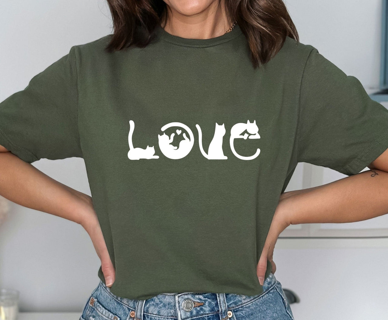 Love Cats T-shirt - lismoreboutique - Unisex T-Shirt - Cat_Lover_Gift