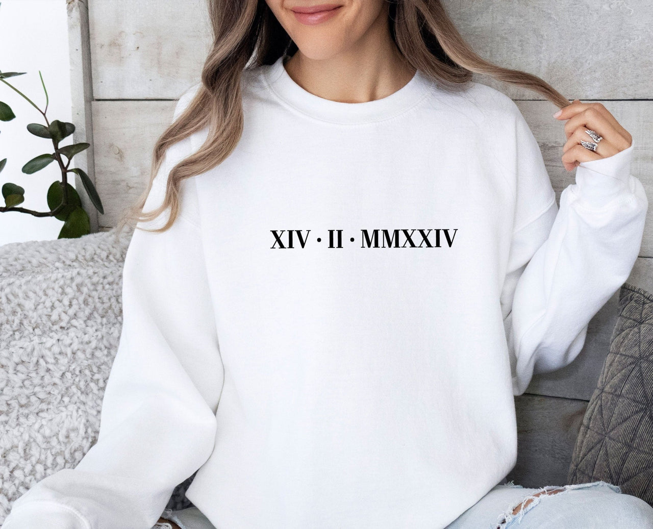 Roman Numeral Sweatshirt - lismoreboutique - Sweatshirt - bride_to_be_gifts