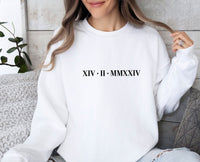 Thumbnail for Roman Numeral Sweatshirt - lismoreboutique - Sweatshirt - bride_to_be_gifts