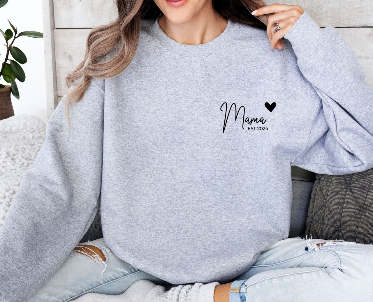 Mama Sweatshirt - lismoreboutique - Sweatshirt - Custom_Mom_Jumper