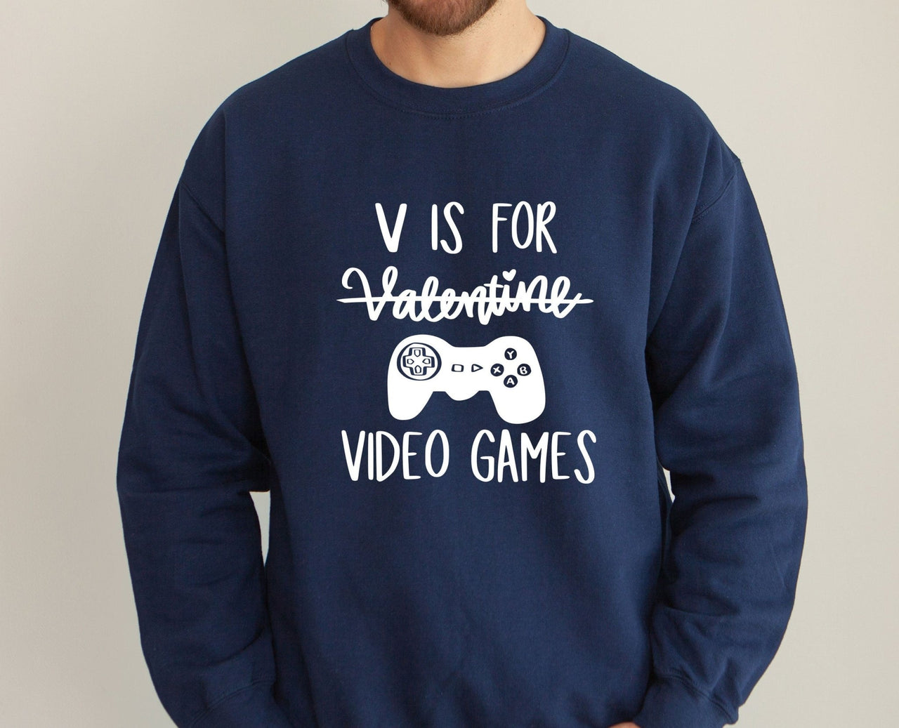 V Is For Video Games - lismoreboutique - Sweatshirt - Couples_Valentine