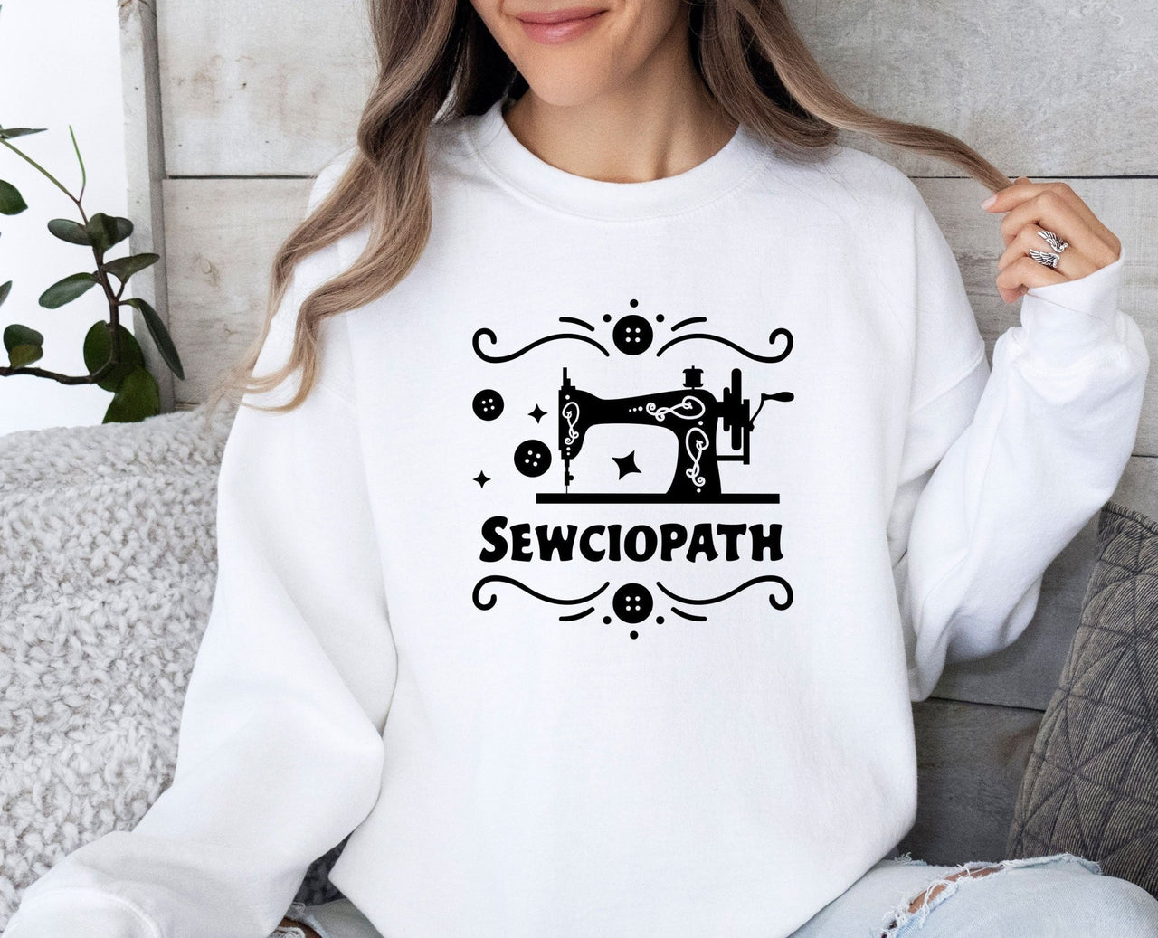 Sewing Sweatshirt - lismoreboutique - Sweatshirt - Cute_Sewing_Gifts