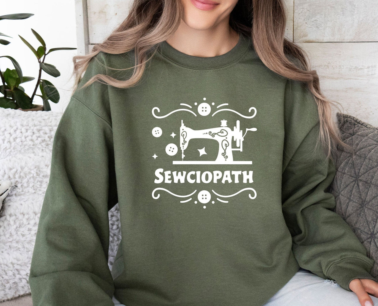 Sewing Sweatshirt - lismoreboutique - Sweatshirt - Cute_Sewing_Gifts