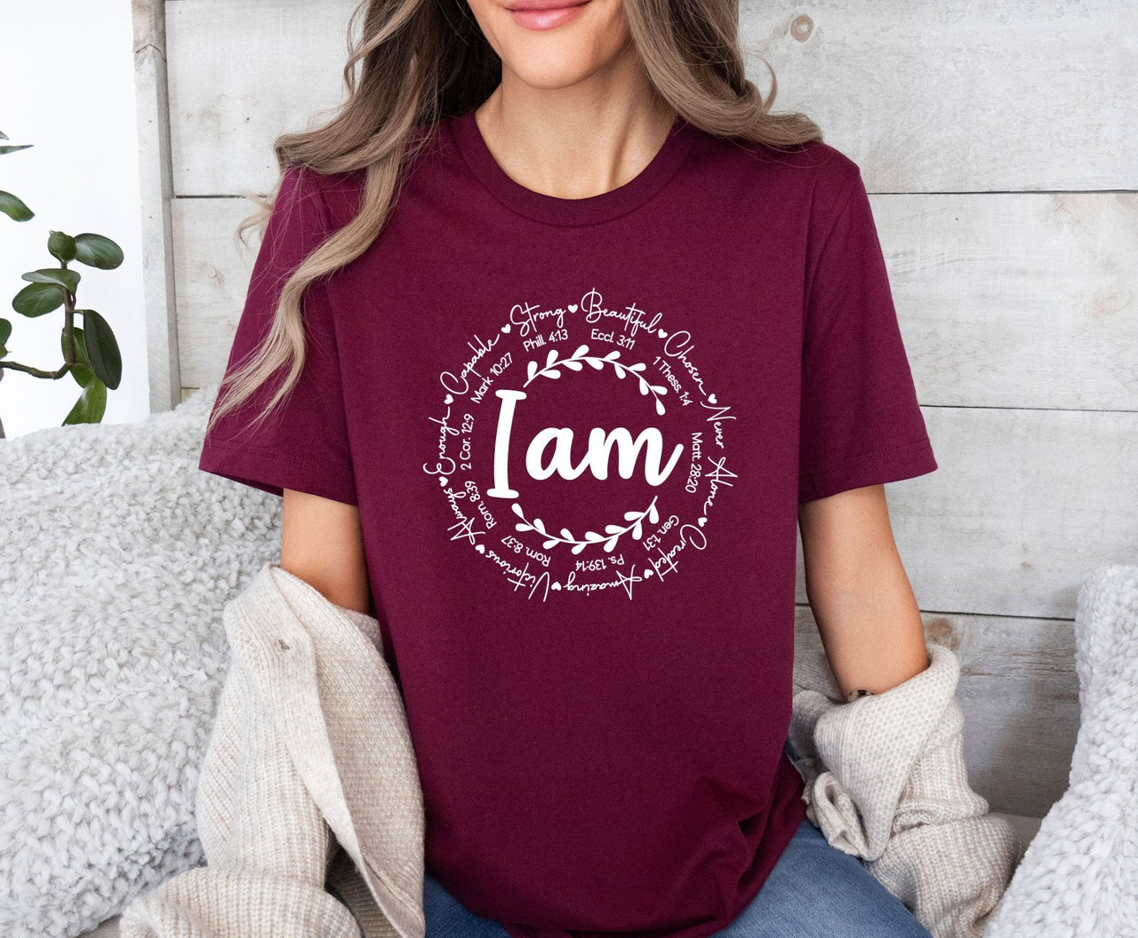 I am Bible Verse Shirt - lismoreboutique - Unisex T-Shirt - Bible_Verse_Tshirt