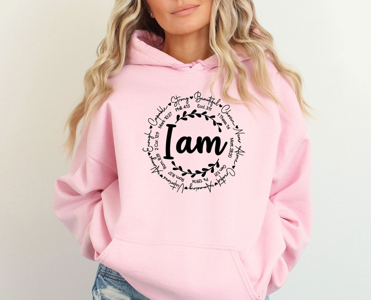 I am Bible Verse Hoodie - lismoreboutique - Hoodie - Bible_Verse_Hoodie