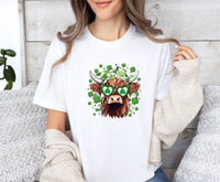 Thumbnail for Highland Cow Shirt - lismoreboutique - Unisex T-Shirt - clover_cow_shirt