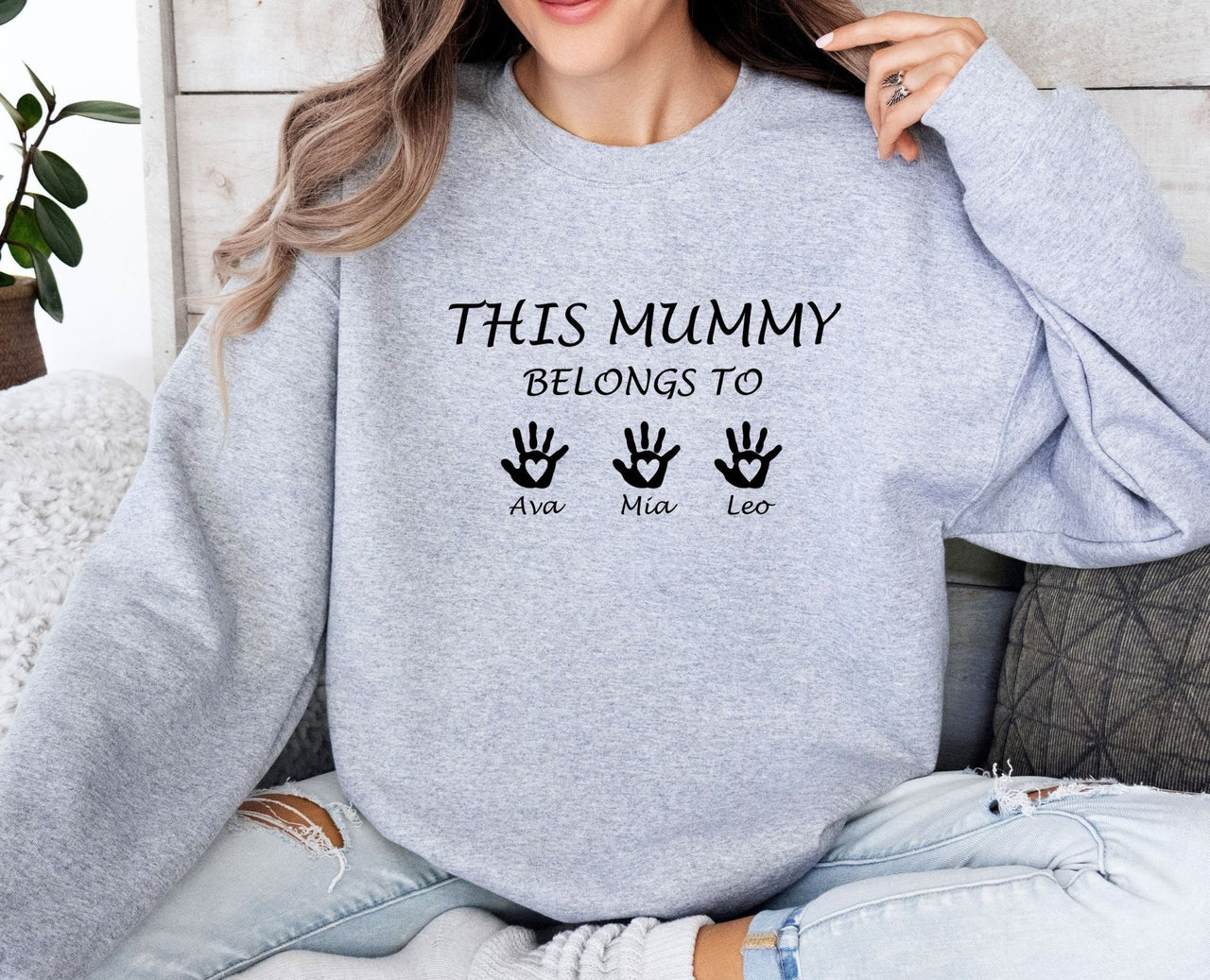 Mummy Sweatshirt - lismoreboutique - Sweatshirt - Custom_Mama_Gift