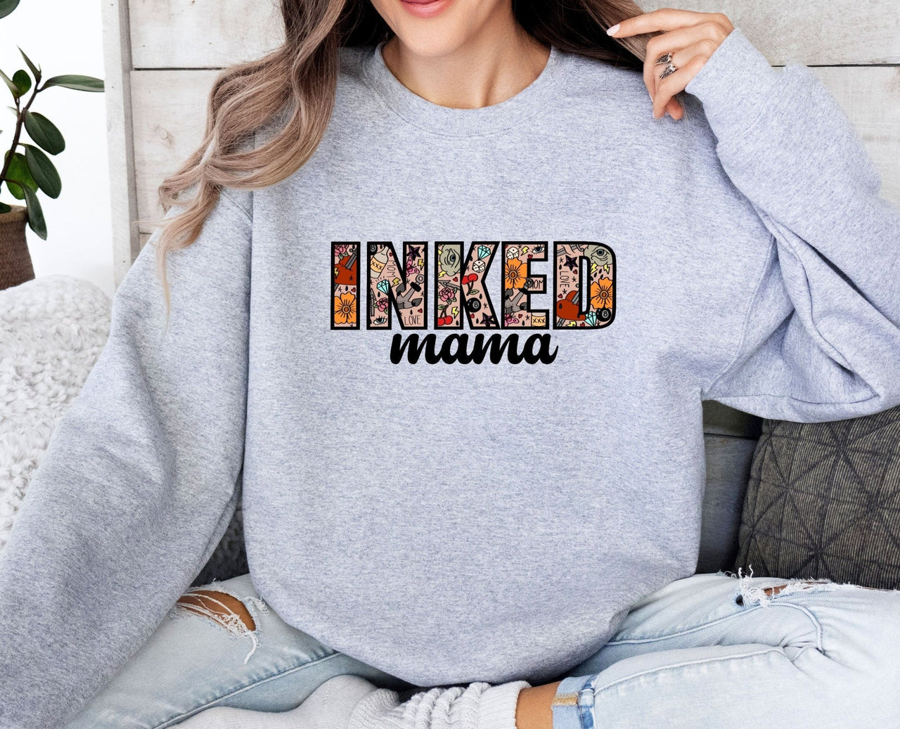 Inked Mama Sweatshirt - lismoreboutique - Sweatshirt - cute_mother_jumper