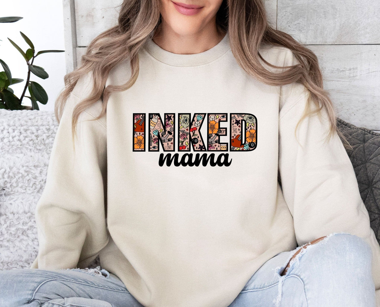 Inked Mama Sweatshirt - lismoreboutique - Sweatshirt - cute_mother_jumper