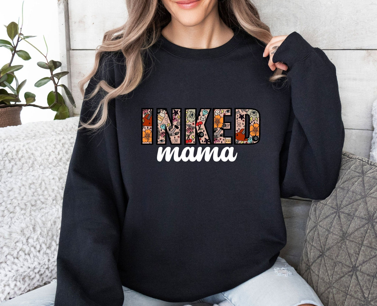 Inked Mama Sweatshirt - lismoreboutique - Sweatshirt - cute_mother_jumper