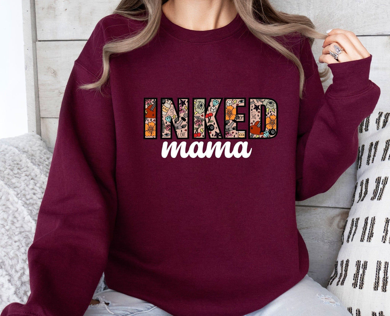 Inked Mama Sweatshirt - lismoreboutique - Sweatshirt - cute_mother_jumper