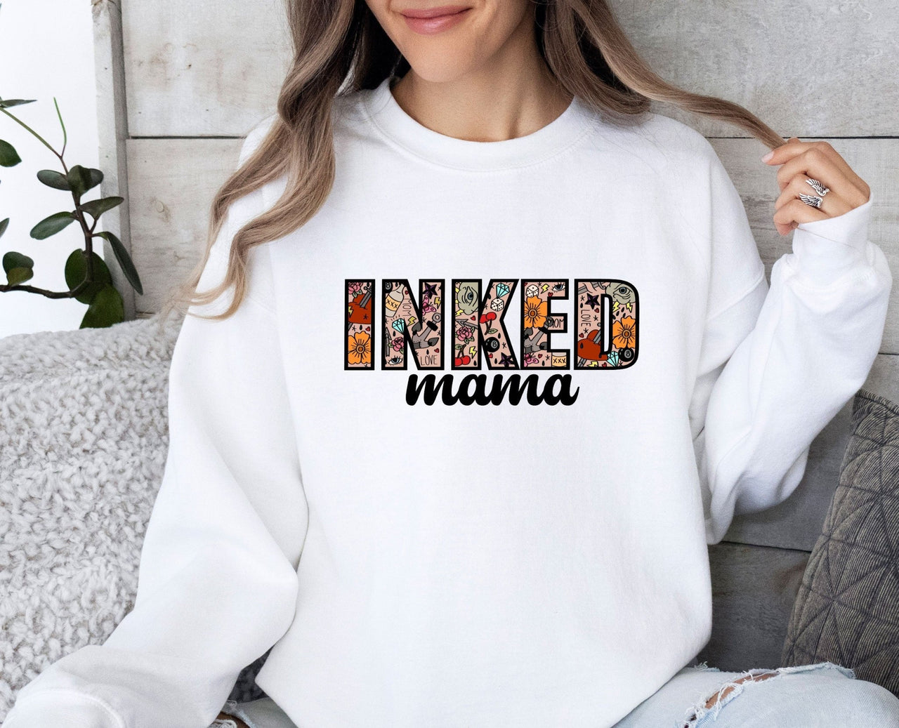 Inked Mama Sweatshirt - lismoreboutique - Sweatshirt - cute_mother_jumper