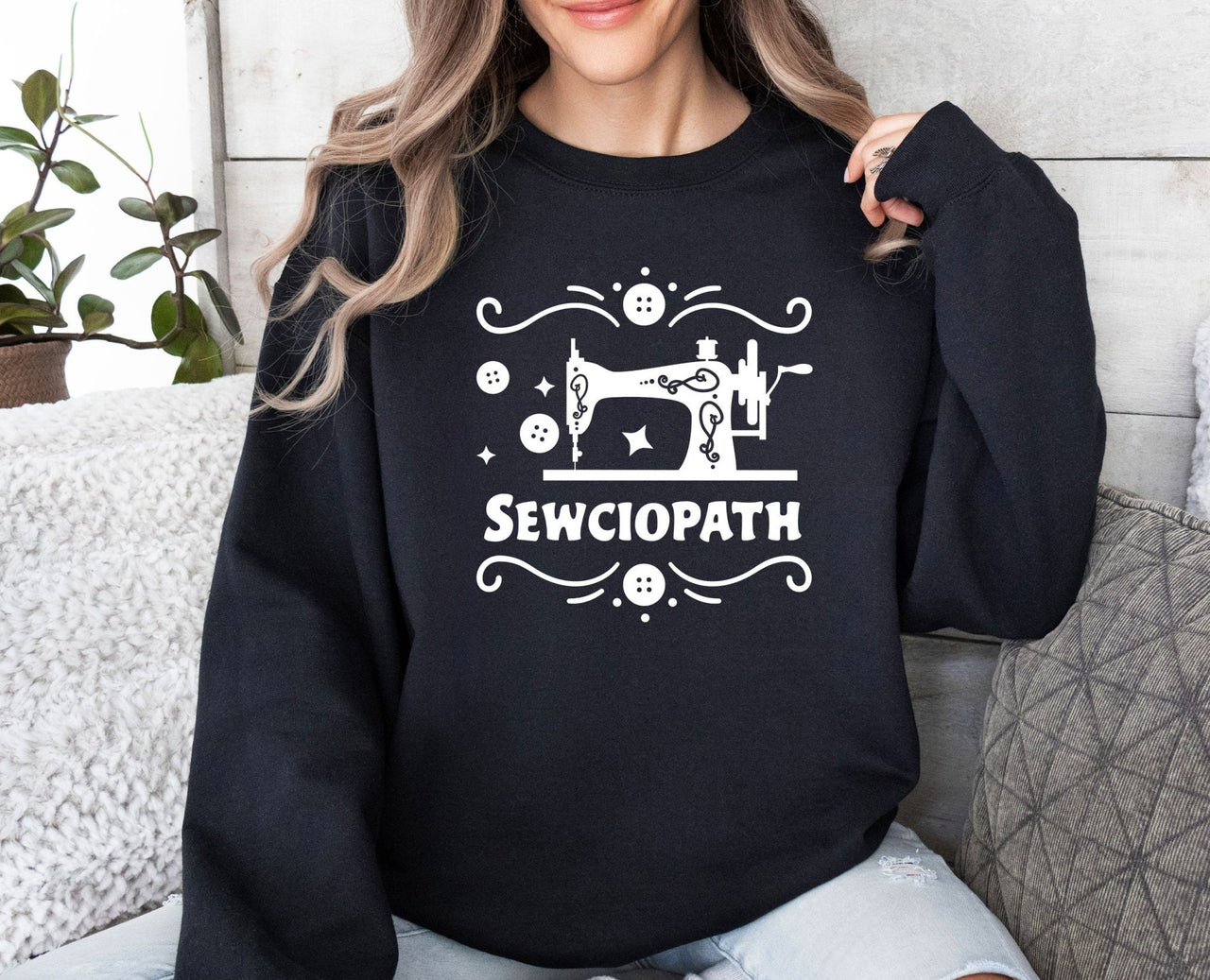 Sewing Sweatshirt - lismoreboutique - Sweatshirt - Cute_Sewing_Gifts