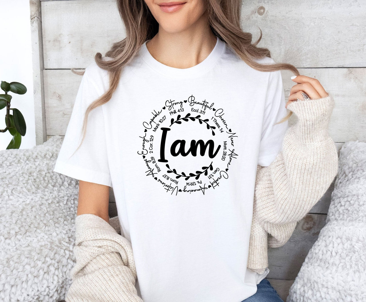 I am Bible Verse Shirt - lismoreboutique - Unisex T-Shirt - Bible_Verse_Tshirt