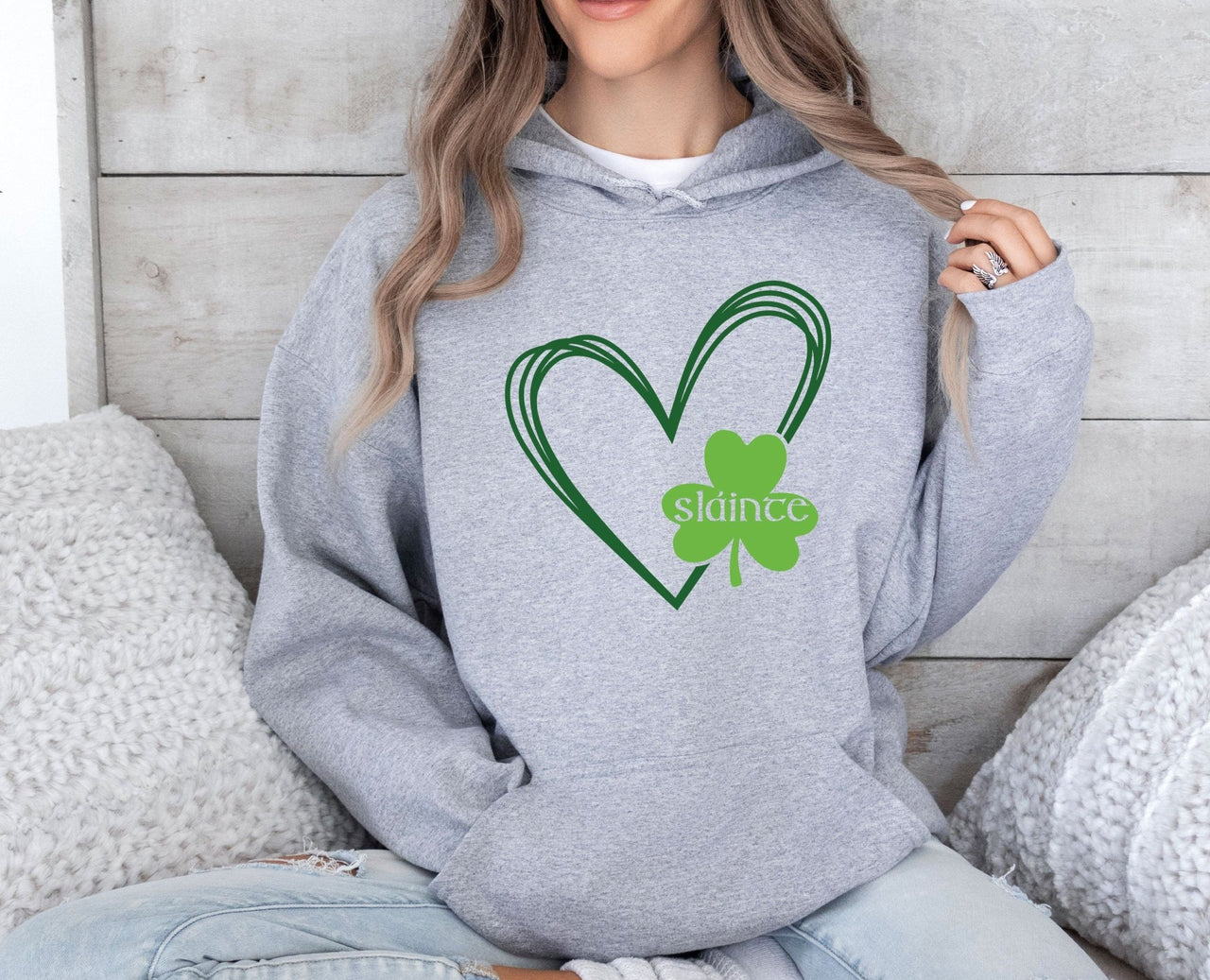 Slainte Hoodie - lismoreboutique - Hoodie - Clover_Hoodie