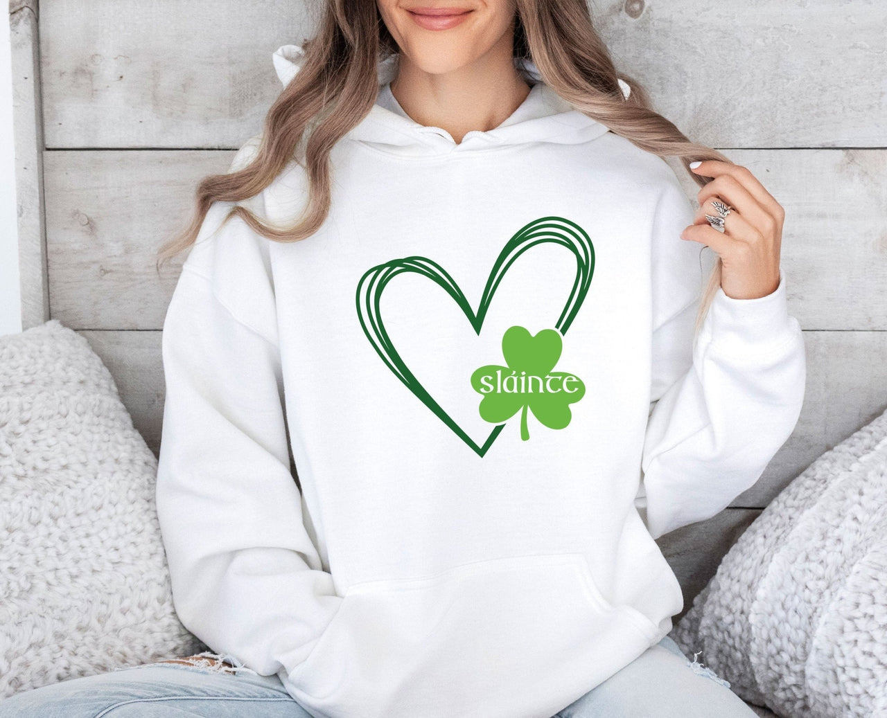 Slainte Hoodie - lismoreboutique - Hoodie - Clover_Hoodie