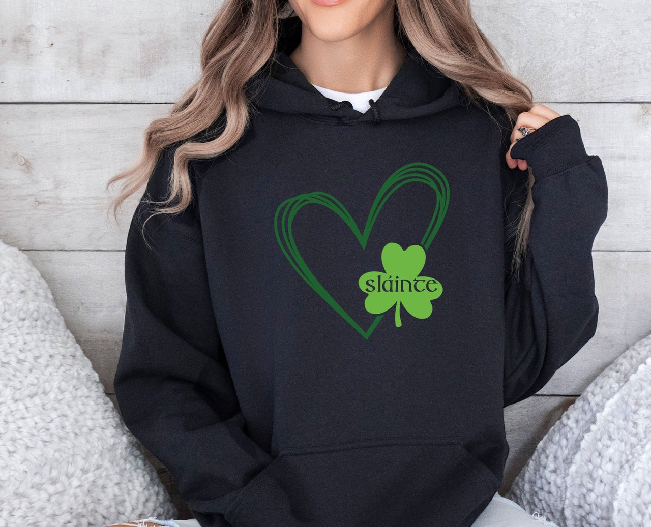 Slainte Hoodie - lismoreboutique - Hoodie - Clover_Hoodie