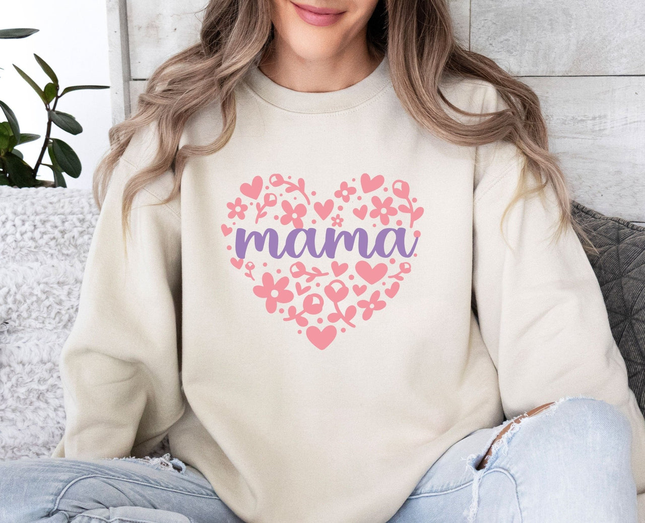 Floral Mama Sweatshirt - lismoreboutique - Sweatshirt - Cute_Mama_Crewneck