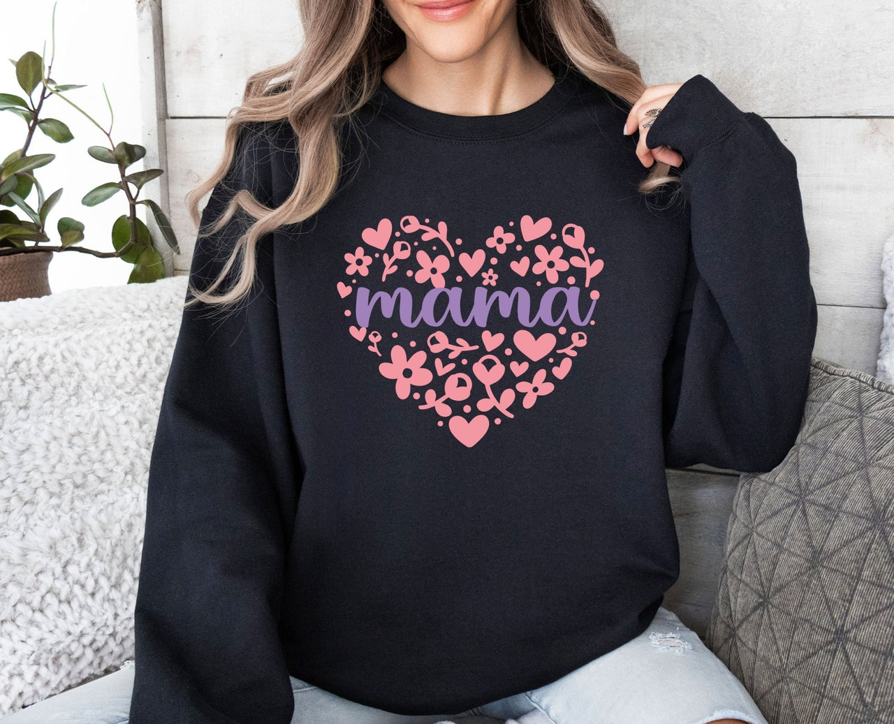 Floral Mama Sweatshirt - lismoreboutique - Sweatshirt - Cute_Mama_Crewneck