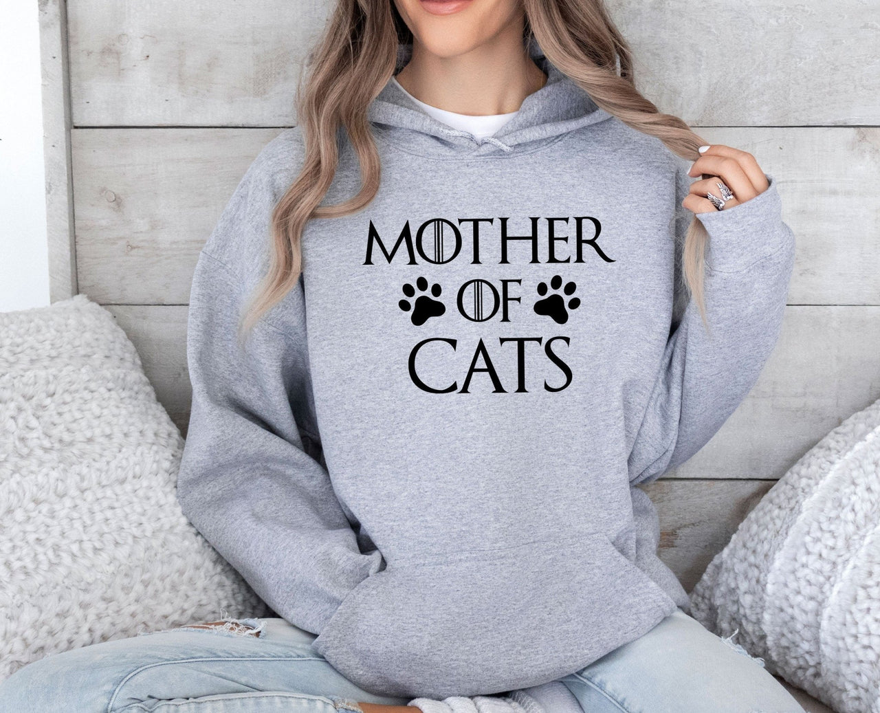 Mother Of Cats Hoodie - lismoreboutique - Hoodie - Cat_Hoodie