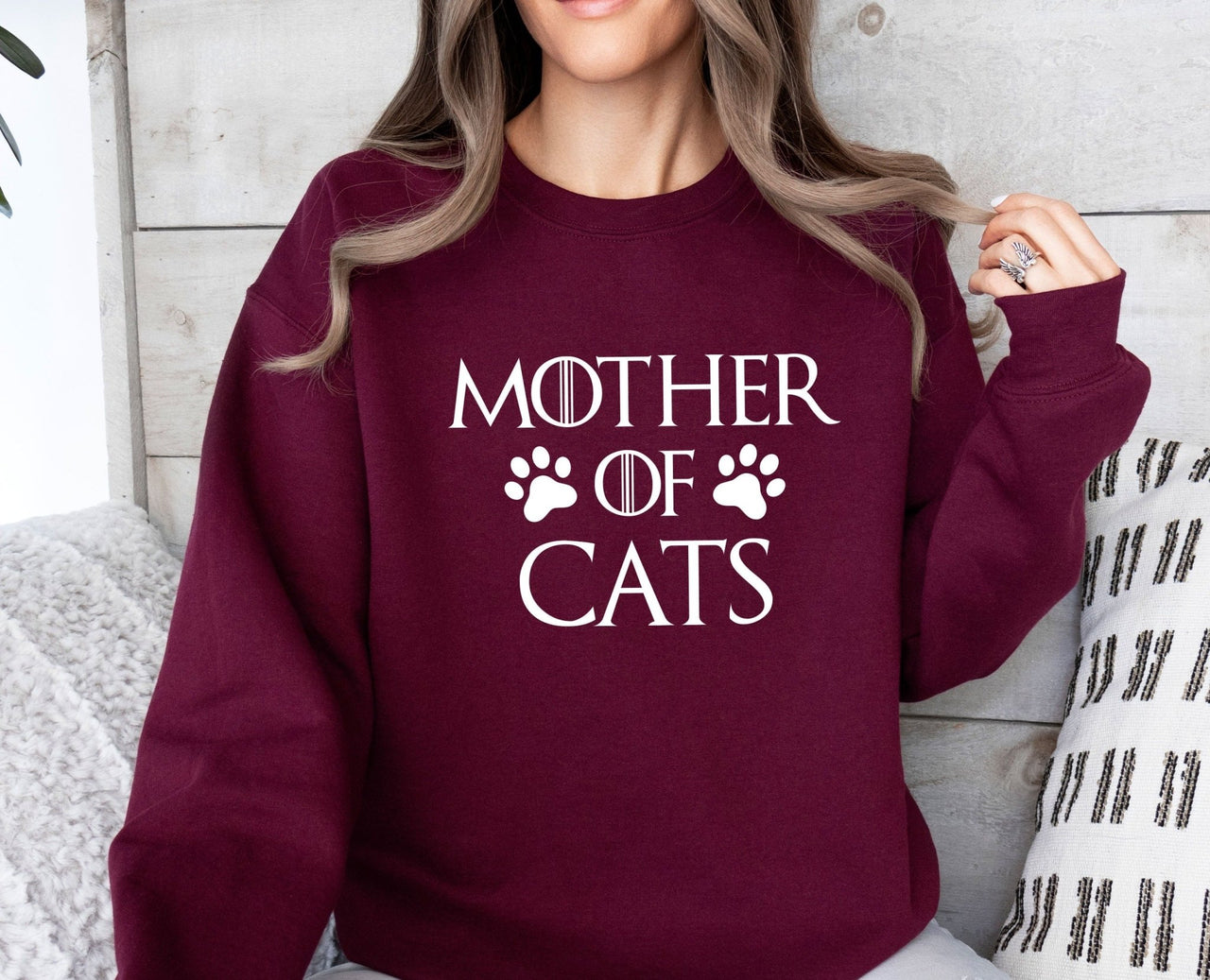 Mother Of Cats Sweater - lismoreboutique - Sweatshirt - Cat_Crewneck