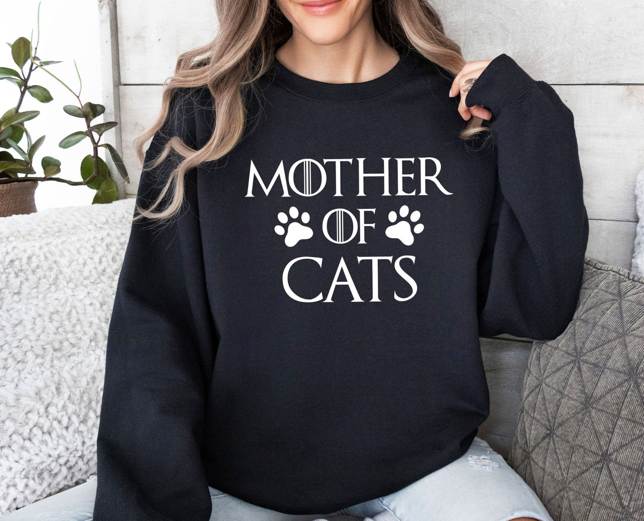 Mother Of Cats Sweater - lismoreboutique - Sweatshirt - Cat_Crewneck