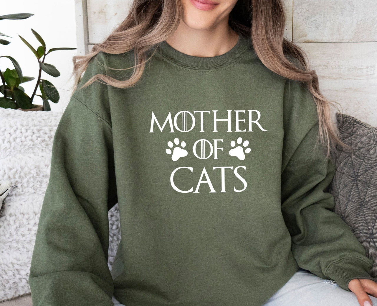 Mother Of Cats Sweater - lismoreboutique - Sweatshirt - Cat_Crewneck