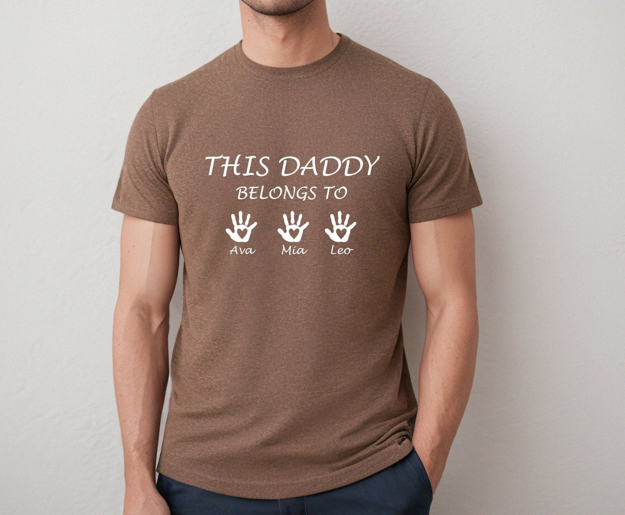 Daddy Belongs Shirt - lismoreboutique - Unisex T-Shirt - Custom_Dad_Shirt