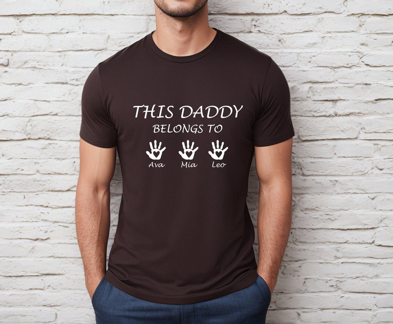 Daddy Belongs Shirt - lismoreboutique - Unisex T-Shirt - Custom_Dad_Shirt