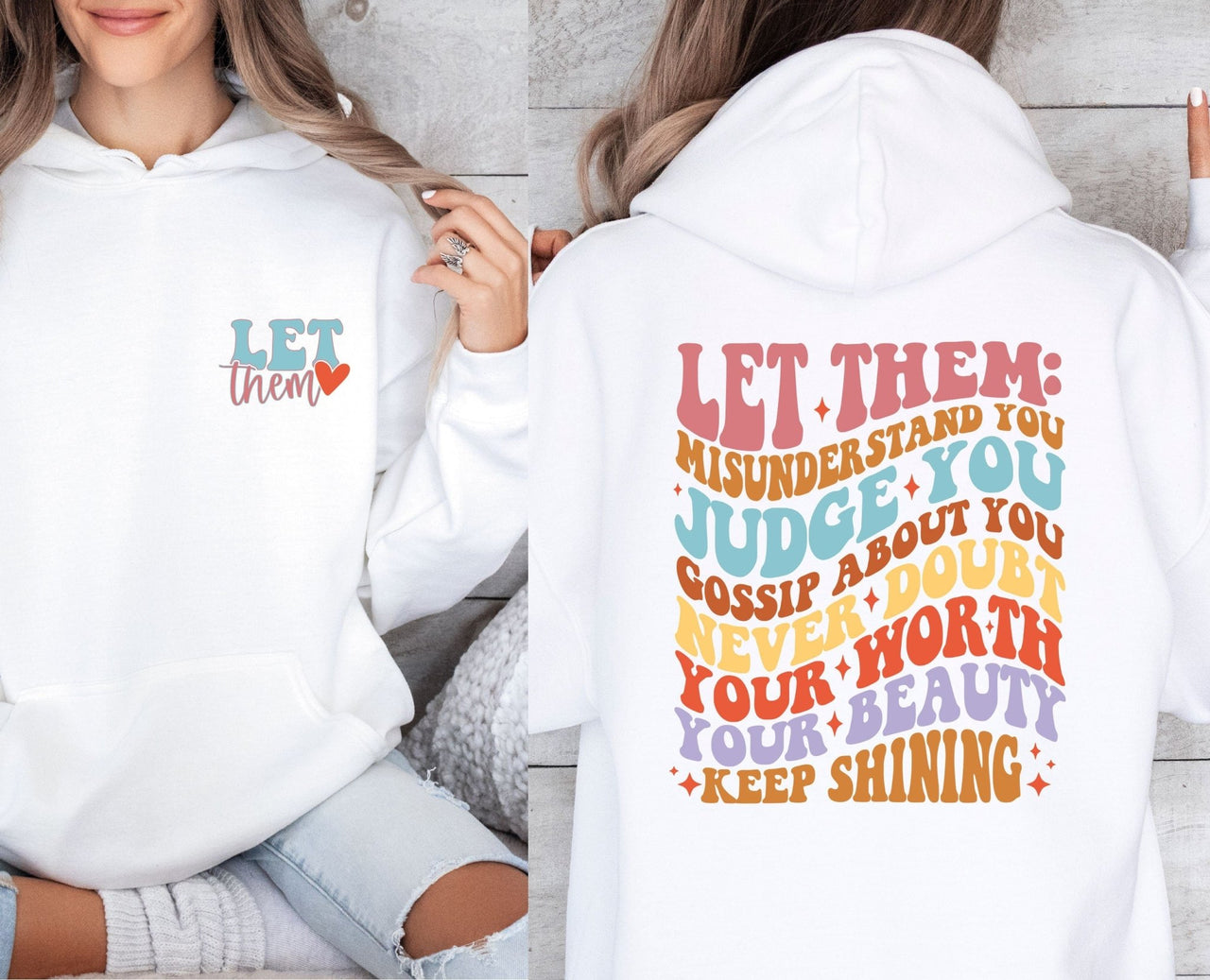 Let Them Hoodie - lismoreboutique - Hoodie - cute_womens_hoodie