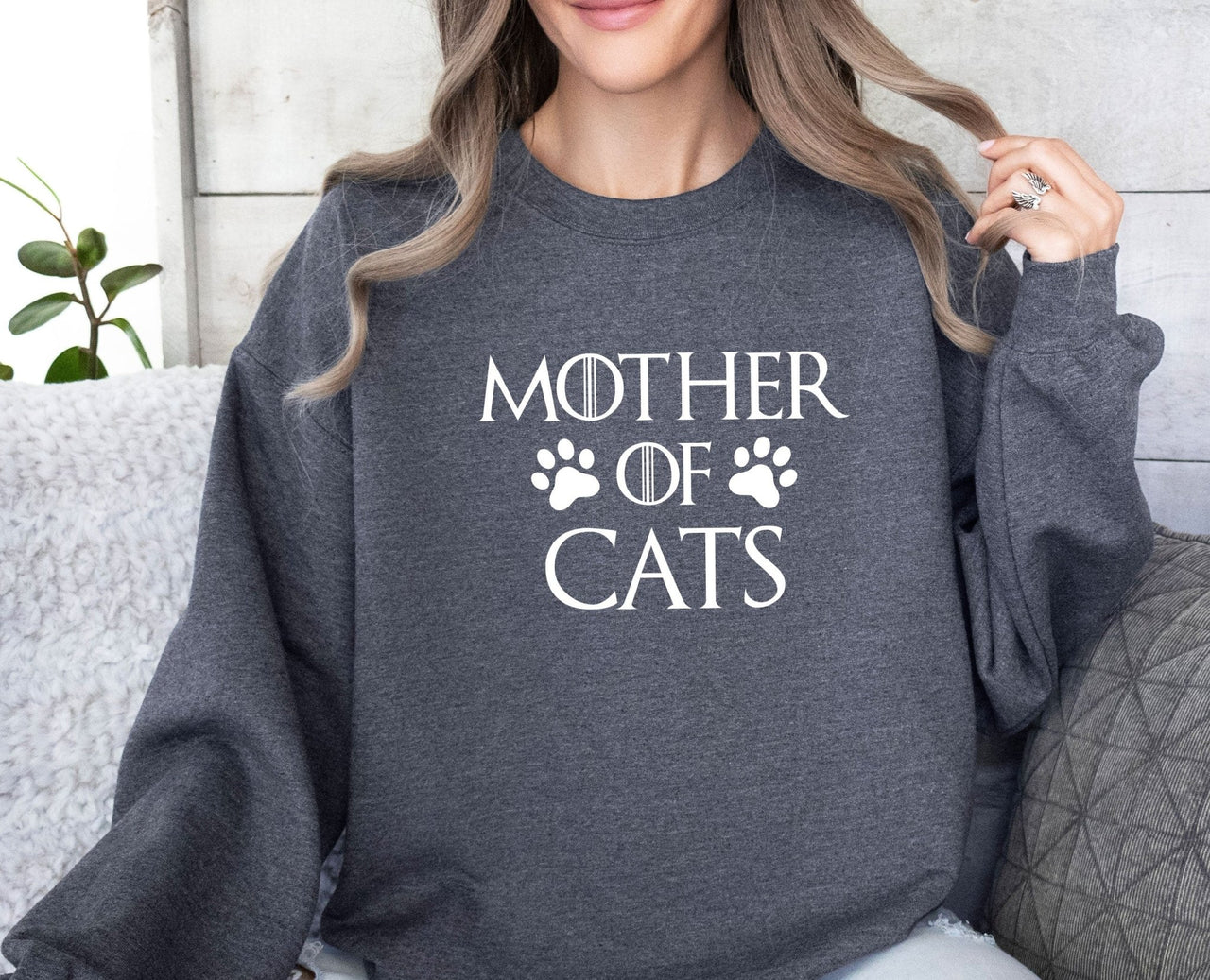 Mother Of Cats Sweater - lismoreboutique - Sweatshirt - Cat_Crewneck