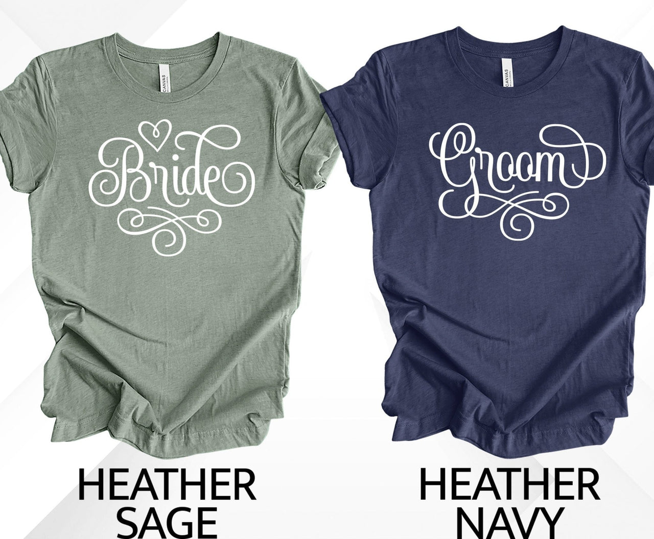 Bride Groom Shirts - lismoreboutique - Unisex T-Shirt - Bride_and_Groom