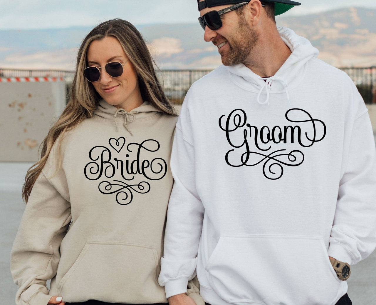 Bride Groom Hoodie - lismoreboutique - Hoodie - bridal_hoodie