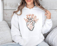 Thumbnail for Floral Heart Hoodie - lismoreboutique - Hoodie - Anatomical_Heart