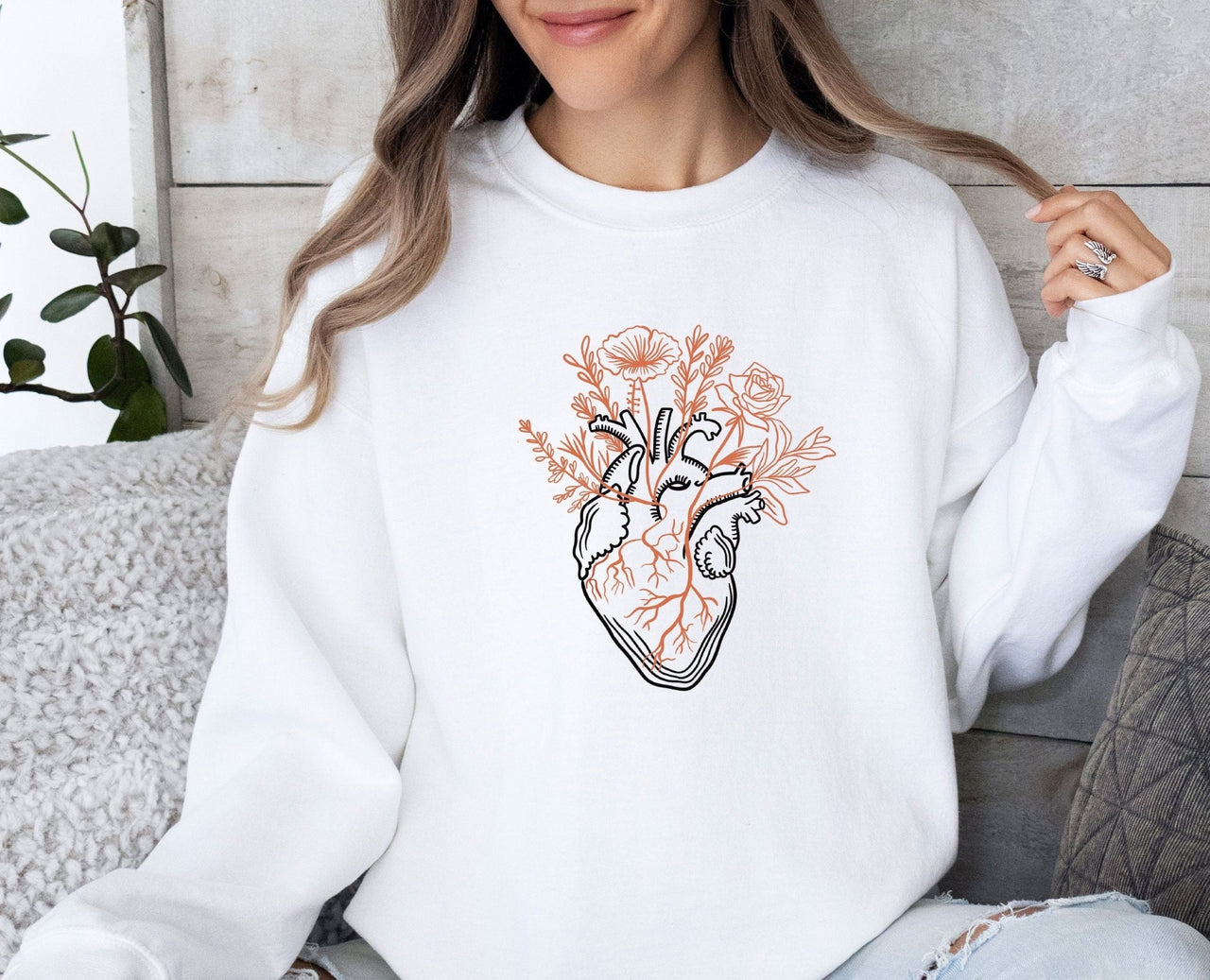 Heart Sweatshirt - lismoreboutique - Sweatshirt - Anatomical_Heart