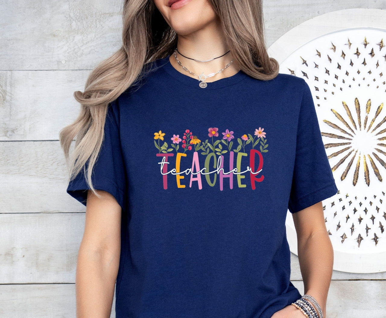 Floral Teacher Shirt - lismoreboutique - Unisex T-Shirt - Cute_Teacher_Present